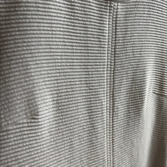 Vineyard Vines Ottoman Textured Ribbed Ivory Shift Dress M Short Sleeves - Picture 9 of 11